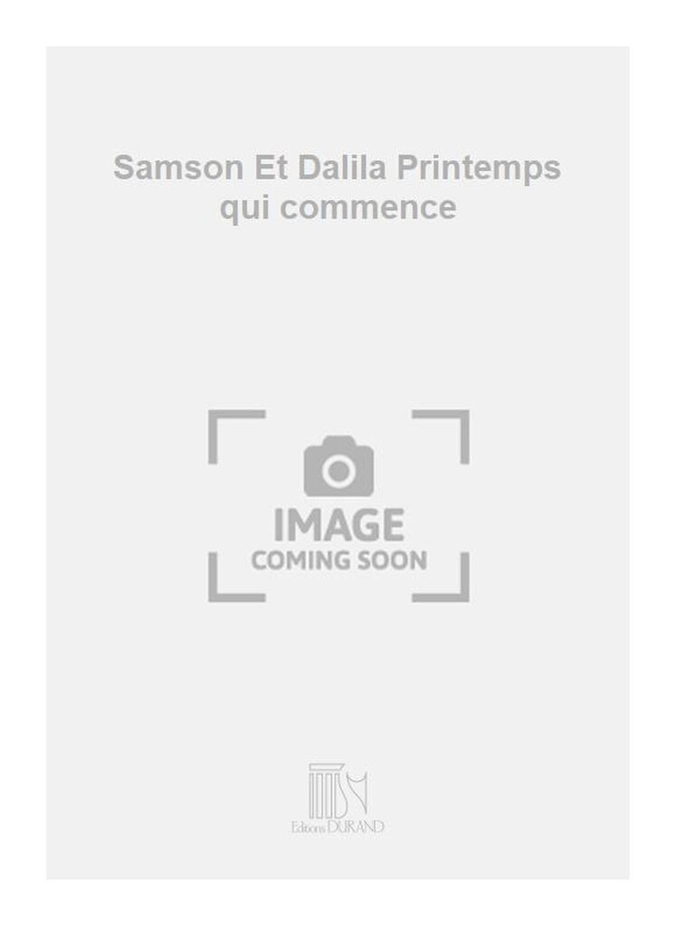 Samson Et Dalila N 6 Violon Seul